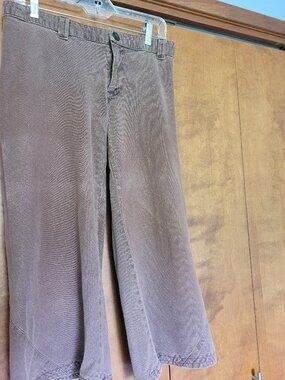 Sweetgrass hemp/cotton brown capri pants medium